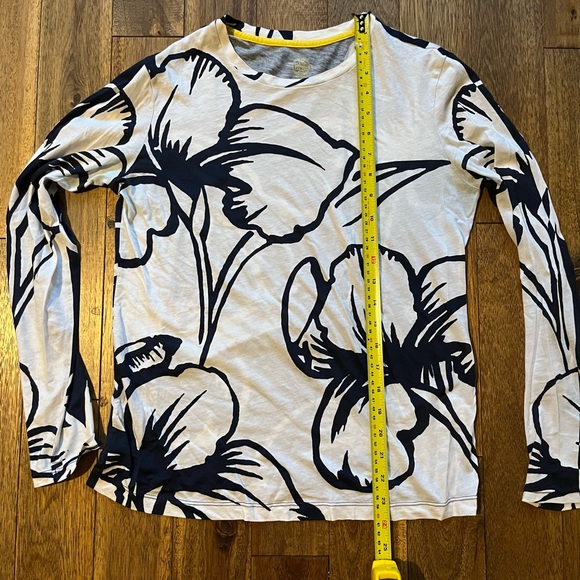 Tory Burch Long Sleeve Pattern Shirt, XS - Picture 1 of 4